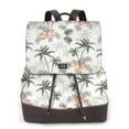 thumbnail image 1 of Disketp Vintage Palm Trees Mochila de Cuero para Mujer, Bolso de Espalda Antirrobo con Estilo para Viaje, Trabajo y Uso Diario, 1 of 4