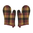 thumbnail image 3 of VHC Brands Heritage Farms Primitive Check Oven Mitt Set of 2, 3 of 3