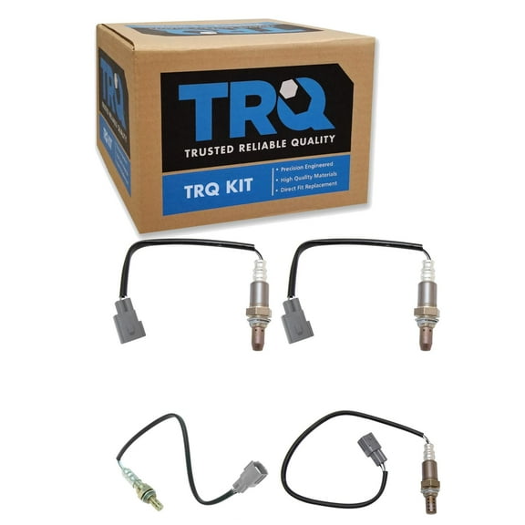 TRQ 4pc O2 02 Oxygen Sensor Set Upstream & Downstream Kit for Toyota OSA60284 Fits select: 2007-2014 TOYOTA TUNDRA, 2008-2012 TOYOTA SEQUOIA