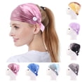 thumbnail image 2 of Coofit Sports Headband Creative Sweat-absorbent Elastic Turban Headband Button Headband, 2 of 7