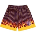 thumbnail image 2 of Pantalones cortos de gimnasio para hombre y mujer, Shorts deportivos de malla de secado rápido, Shorts básicos de Flame EE, Shorts de playa informales, novedad de verano Fivean unisex, 2 of 2