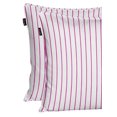 thumbnail image 2 of S4Sassy Pink Cotton Flex Stripe Printed Decorative Throw Square Pillow Case Sofa Cushion Cover 2Pcs-18 x 18 Inches, 2 of 5