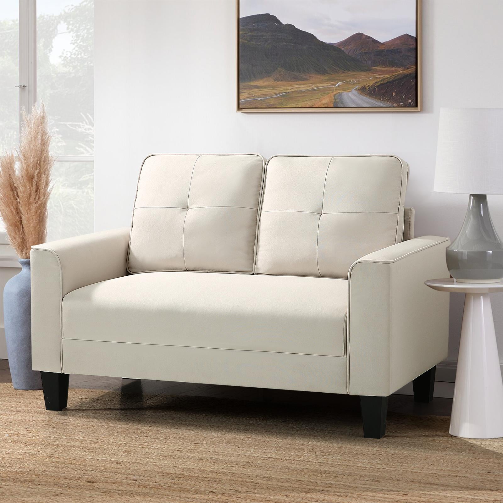 57.08"Modern Loveseat Sofa with Solid Wood Frame, Living Room Chair