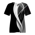 thumbnail image 4 of Gray Plus Size Tops Plus Size V Neck T Shirts Short Sleeve Tops Casual Summer Tshirts Loose Fit Tee Womens Shirts, 4 of 4