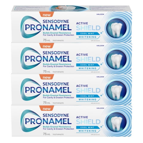 Sensodyne, Pronamel Active Shield Whitening Enamel Toothpaste - 4pack x 75ml