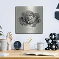 thumbnail image 6 of Luxe Metal Art 'Burlap Vegetable BW Sketch Lettuce' by Studio Mousseau, Metal Wall Art, 12"x12", 6 of 7