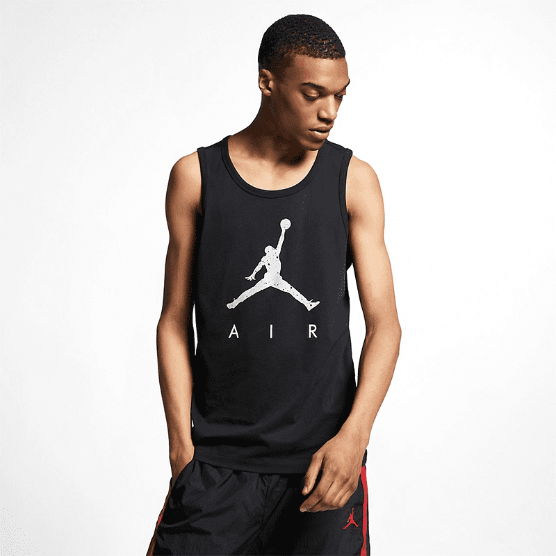 Air jordan tank top black Clearance