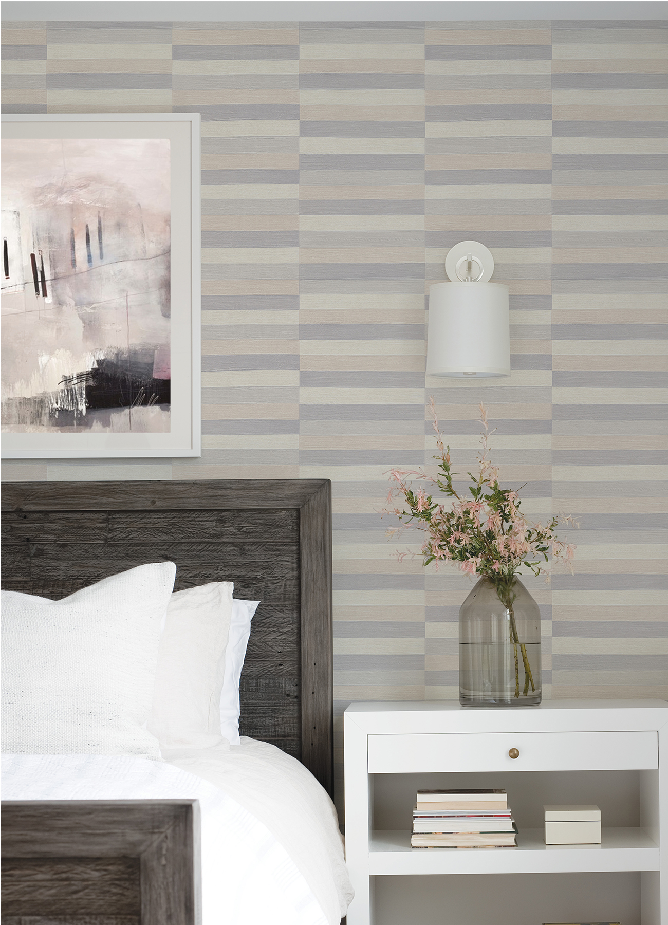Advantage Dermot Pastel Horizontal Stripe Wallpaper