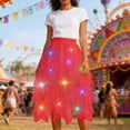 thumbnail image 3 of Tulle Skirts for Women with Light High Waisted Irregular Mesh Layered Flowy A Line Midi Skirt Elegant Tutu Skirts, 3 of 5