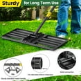 thumbnail image 4 of OLIYNEDY Lawn Leveling Rake, 30"x 10" Foldable Heavy Duty Leveler lawn Tool,1" Diameter Adjustable Long Handle Leveling Rake, 60", 4 of 7
