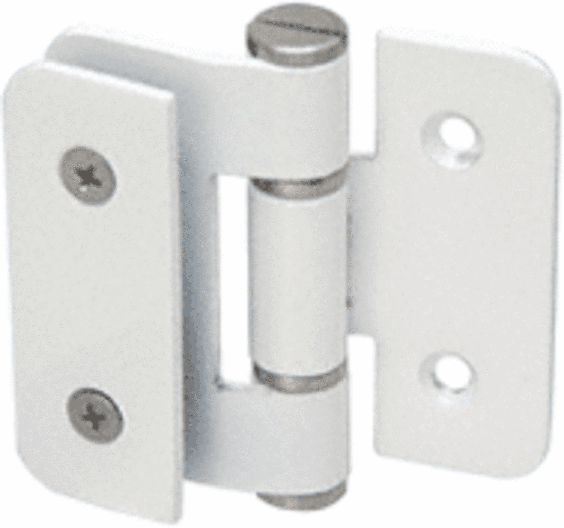 CRL White Stainless Zurich 05 Series Wall Mount Outswing Hinge
