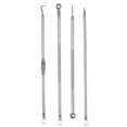 thumbnail image 1 of 4PCS/Set Stainless Steel Blackhead Acne Blemish Removal Needle Kit Tool, 1 of 5