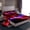 Red Blue Black, variant on Castle Fairy Gradient Gamepads Twin Sheet Sets,Graffiti Splash Bedding