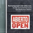 thumbnail image 4 of BAZIC Abierto & Cerrado Sign on Back, Open & Closed Sign 12"x16", Double Sides, 24-Pack, 4 of 7
