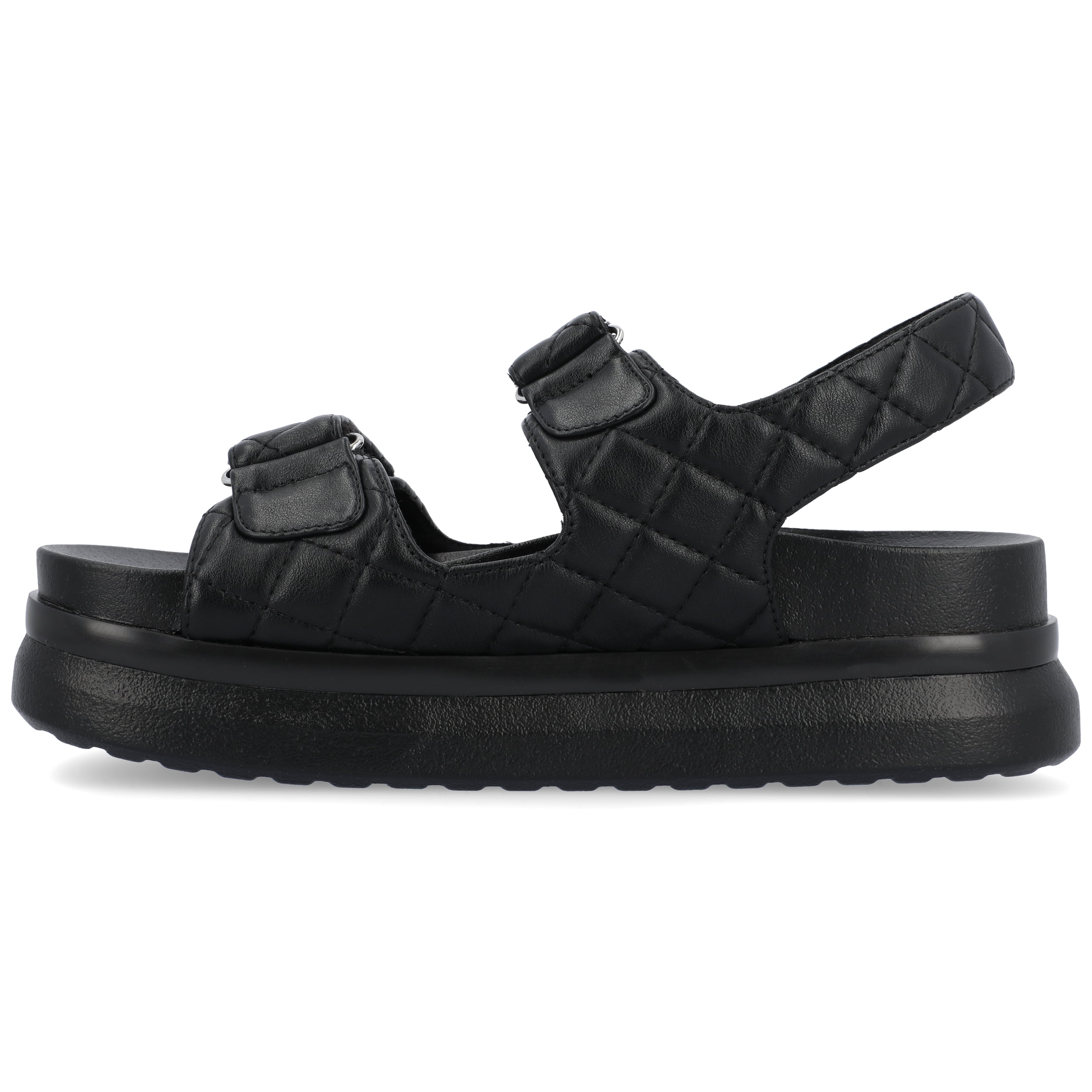 Journee Womens Debby Hook and Loop Platform Sport Sandals