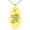 Gold, variant on Stainless Steel Floral World's Best Mom Small Oval Charm Pendant Necklace