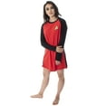 thumbnail image 3 of Star Trek Original Series Nightgown Junior Womens' Fleece Raglan Sleep Starfleet Costume Dress  - Kirk Spock Uhura, 3 of 6