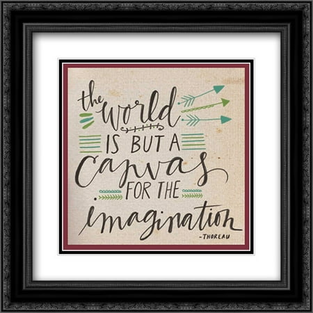 Canvas for the Imagination 2x Matted 20x20 Black Ornate Framed Art Print by Doucette, Katie
