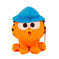 thumbnail image 1 of Peluche de peluche Sanmu con dibujo animado de Garfield Cat con sombrero azul, 1 of 2