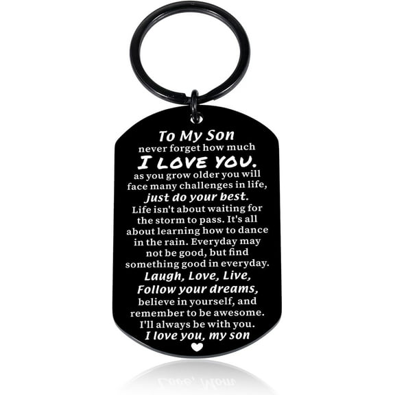 Easter Gifts For Teens, Teen Boy Gifts, Birthday Gifts for Son Adult, Placed Recently by Me, To My Son Keychain, 22st Birthday Gifts for Him, Valentines Day Gifts for Son Gifts From Mom