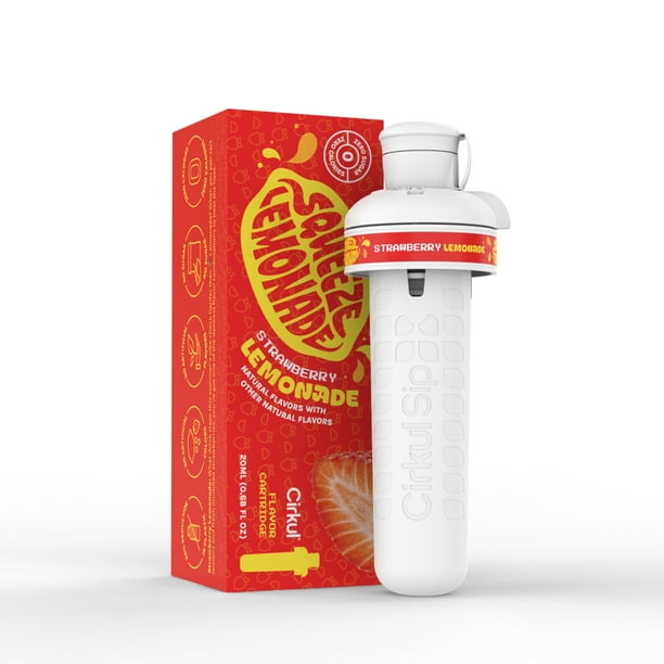 Cirkul Squeeze Strawberry Lemonade, Flavor Cartridge, Drink Mix, 2Pack