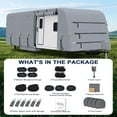 thumbnail image 6 of Danolapsi Travel Trailer RV Cover, Extra-Thick Upgraded 4 Layers for Camper Cover 18'-20' Windproof Waterproof Rip-Stop Camper Cover with Adhesive Repair Patches, 2Pcs Extra Straps & 4 Tire Covers, 6 of 6
