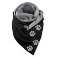 thumbnail image 3 of Bufandas, pañuelos, chales, estilo retro, estampado suave, triángulo de moda, cálidos e informales Pata de gato, 3 of 8