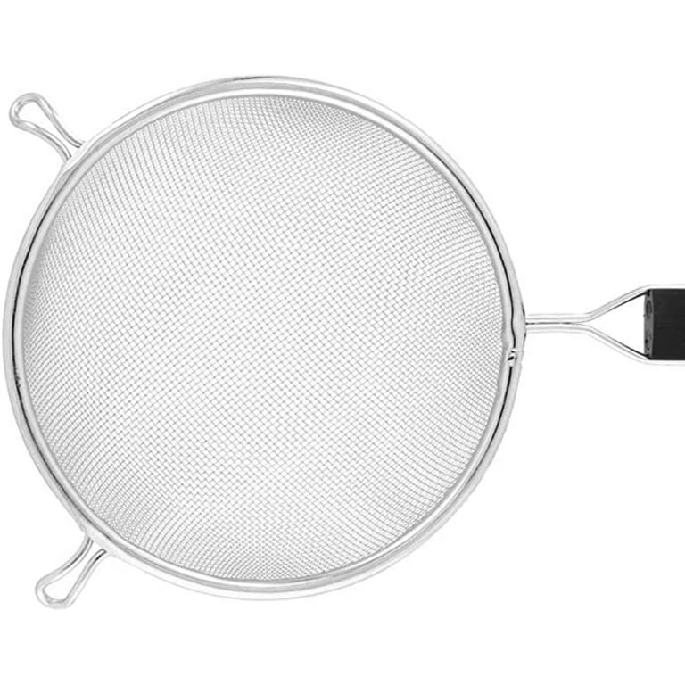 Double Mesh Fine Food Strainer with Small Holes, 6-1/4 Diameter