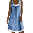 thumbnail image 1 of Icvfdpl Robes d'Été pour Femmes, Design Sans Manches pour Vacances Quotidiennes Printemps Polyvalent Loisirs Robes d'Été pour Femmes, P, 1 of 7