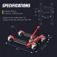 thumbnail image 6 of TUFFIOM Red 1500 lb Max Weight Car Wheel Dolly, 2 Piece, 6 of 14