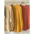 thumbnail image 3 of Plus Size Cable-Knit Long Sleeve Sweater – Full Size Ribbed Cozy Winter Knit, 3 of 11