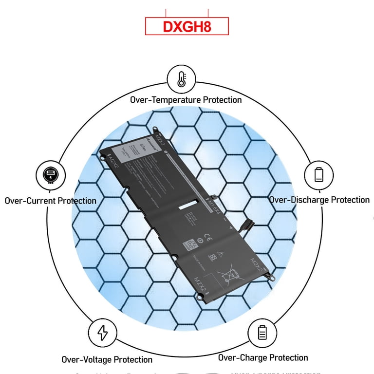 Batteria Originale Dell Per XPS 7390 9370 9380 E Inspiron 7391 – 52Wh 4 Celle G8VCF DXGH8
