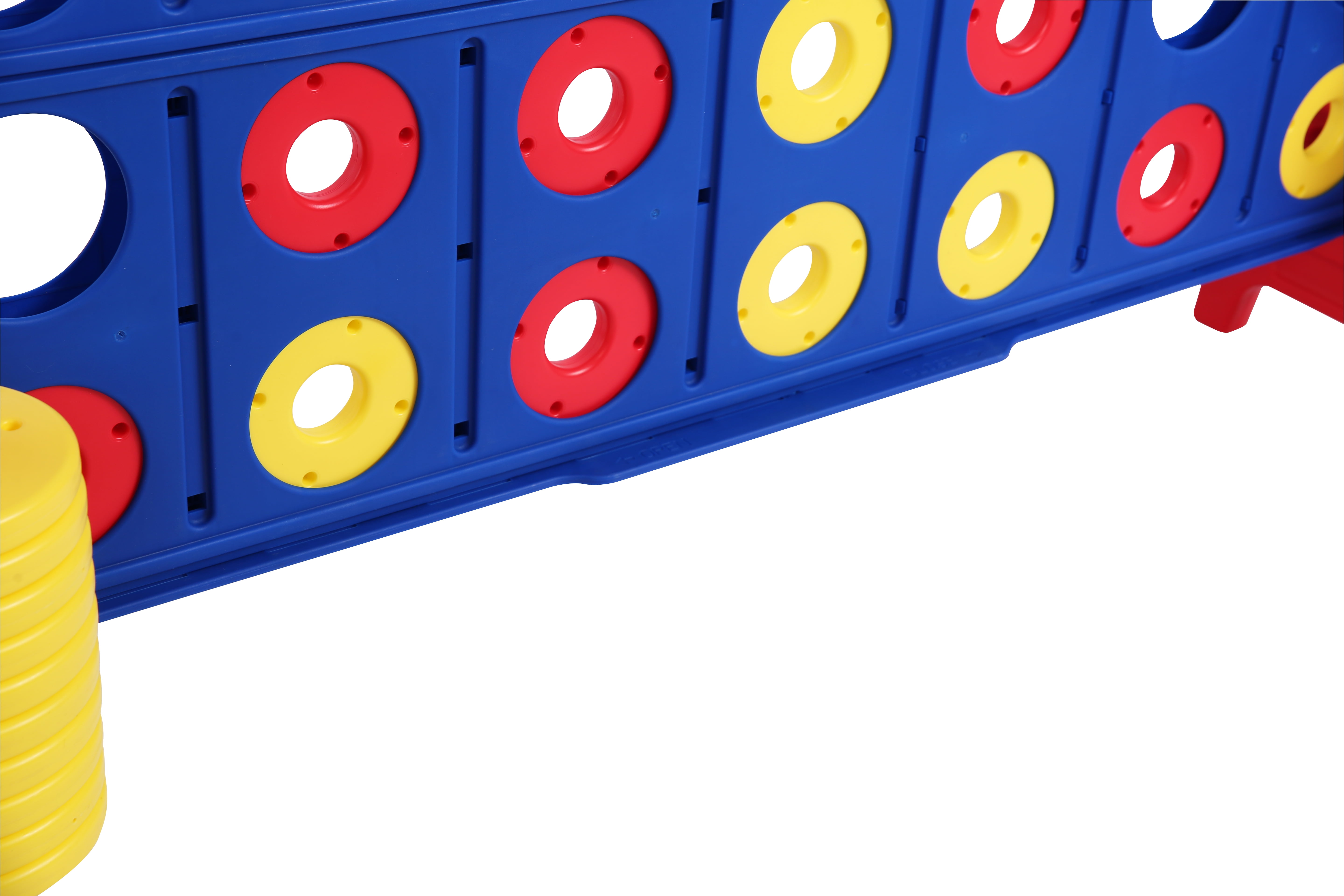 Giant 4 in a Row Plastic Outdoor/Indoor Game Set, 47.5 in x 11 in x 39.75 in, by MD Sports