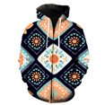 thumbnail image 1 of Sudadera con capucha y cremallera para hombre, diseño de mapa de tribus primitivas étnicas, con estampado 3D, divertida y genial, para adolescentes, de manga larga, para primavera, 1 of 6