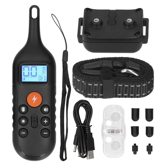 Hunting Dog Collar, Pin Socket Type Deep Waterproof Dog Training Collar Adjustable Collar With Silicone Contacts For Outdoor For Pet Shop