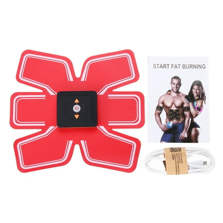 - ABS Stimulator Abdominal Muscle Trainer Smart Fit Body Home Exercise Shape Fitness Ab Core Toners Work Out with USB Charging Cable