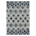 thumbnail image 6 of Amer Rug CAR142691 2 ft. 6 in. x 9 ft. 1 in. Caribe 14 Power-Loomed Runner Rug - Steel Blue, 6 of 9