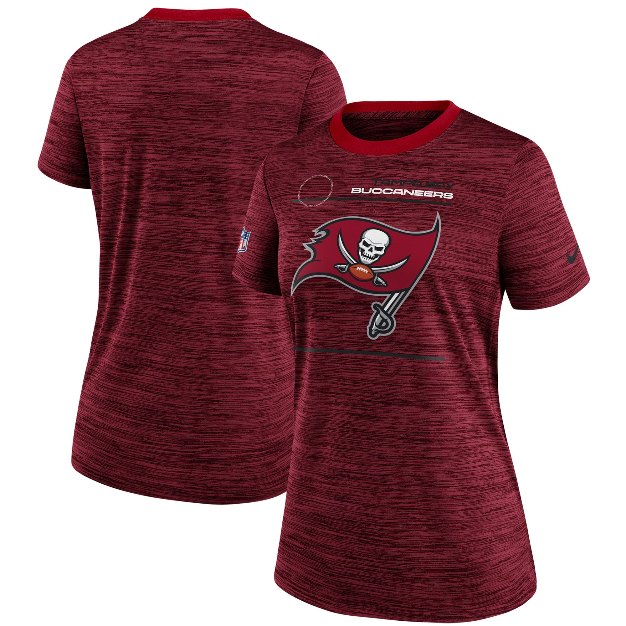 Tampa Bay Buccaneers Nike Women's Velocity Sideline Performance T-Shirt - Red - Walmart.com 