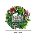thumbnail image 3 of Hwkond Christmas Garland Clearance Christmas Wreath Christmas Door Decoration Christmas Decoration Wreath Christmas Decorative Doors Wreath, 3 of 9