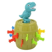 HAHUT 2-4 Players Pop-Up Dinosaur Board Game Novelty Spoof Pop-Up Games Sword Stab Dinosaurs Games for 3-8 Years Old Child
