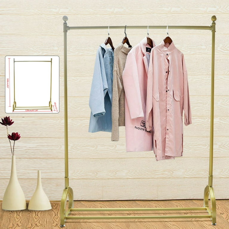 ANQIDI Gold Clothing Rack Metal Hanger Display Garment Stand for
