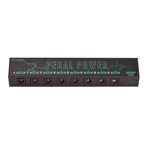 Hacedor de efectos PEDAL POWER Pedal de guitarra Power Guitar Effector Fuente de alimentación 8 Salida de CC aislada M-VAVE Hacedor de efectos