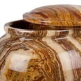 thumbnail image 3 of Perfect Memorials Medium Tiger Eye Marble Grecian Cremation Urn, 3 of 3