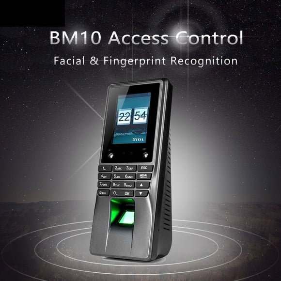 BM10 Biométrie Visage Empreinte Digitale Contrôle d'Accès Machine de Suivi du Temps Capteur Électrique Système de Code Serrure de Porte, Calculs Précis