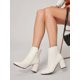 thumbnail image 1 of Almond Toe Side Zip Chunky Heel Ankle Boots, 1 of 4