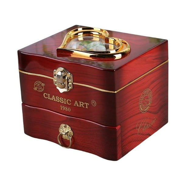 Caja Musical Bearachild con Mini Joyero giratorio para niña bailarina Decoración clásica