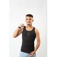 thumbnail image 5 of Cottmark Men’s A-Shirt Tank Top, Black, Size S, 6-Pack, 5 of 9