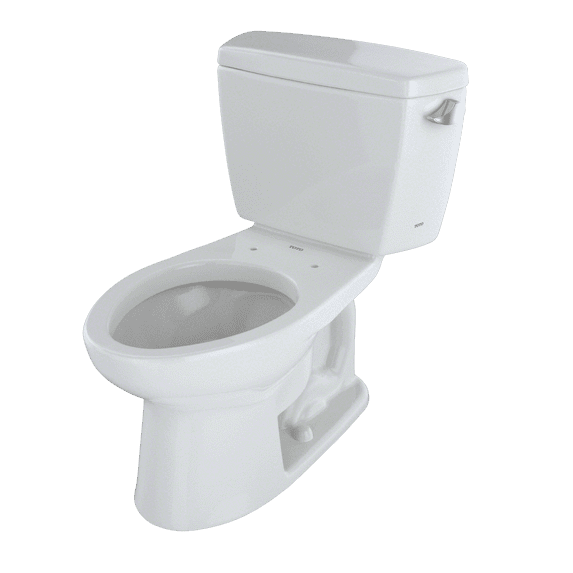 TOTO® Drake® Two-Piece Elongated 1.6 GPF Toilet with Right-Hand Trip Lever, Colonial White - CST744SR#11