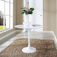 thumbnail image 2 of Modway Lippa 36" Round Fiberglass Dining Table in White, 2 of 6
