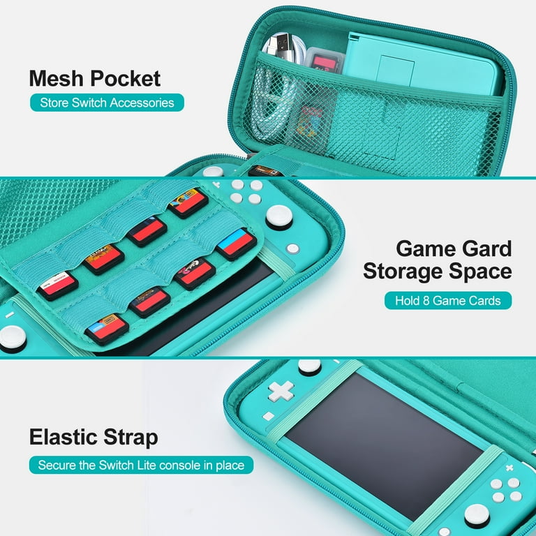 DEPTHOT Nintendo Switch Lite Case, 17 in 1 Accessories, Travel Bag